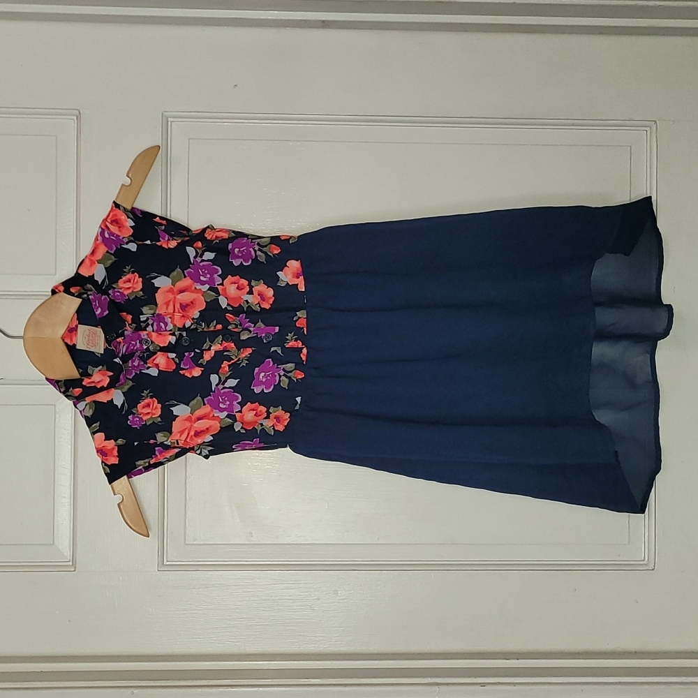 Girls Floral Print Dress